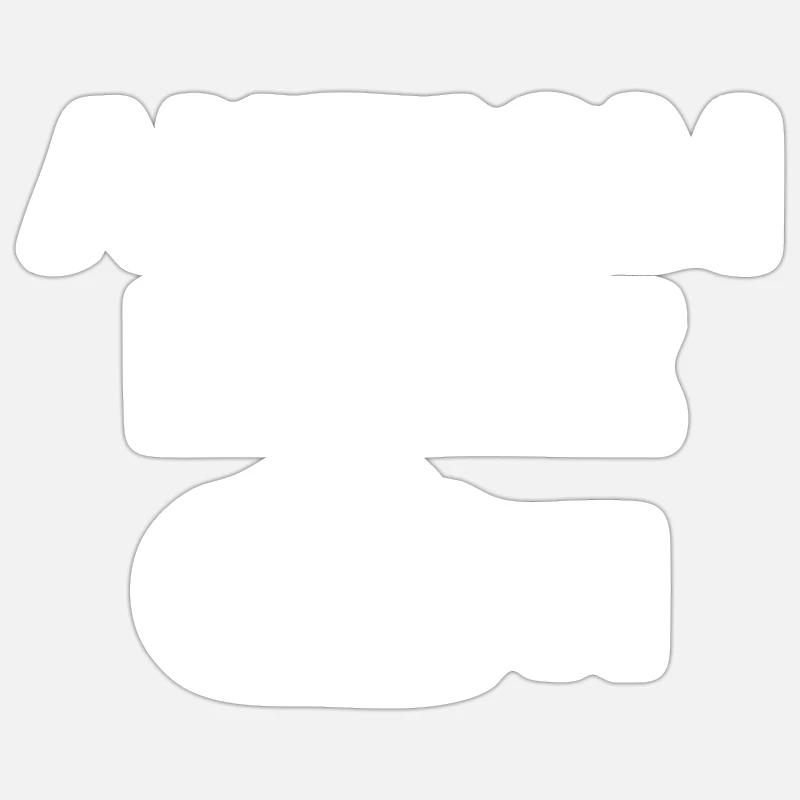 Autism Mode On - Sticker size S (10 x 10 cm) - white matte