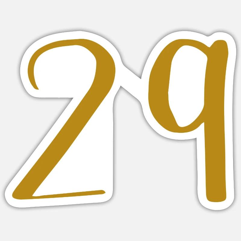 29 - Sticker taille S (10 x 10 cm) - blanc mat