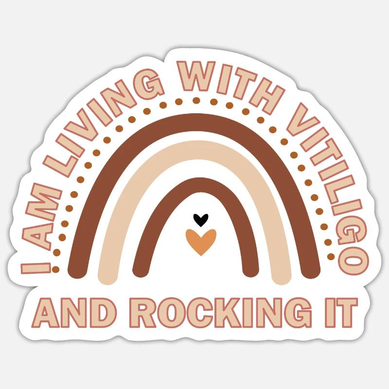 Vitiligo-Bewusstsein mVitiligo-Bewusstsein Sticker Größe S (10 x 10 cm)