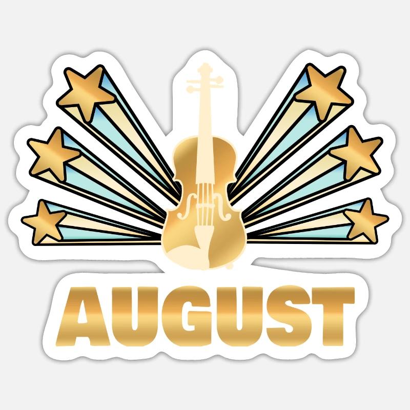 August Sticker Größe S (10 x 10 cm)