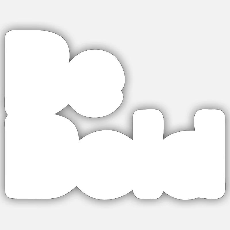 Be Bold - Sticker Größe S (10 x 10 cm) - Mattweiß