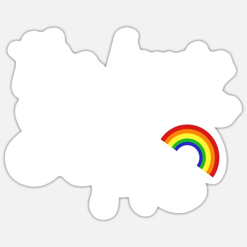 Rainbow Connection Sticker size S (10 x 10 cm)