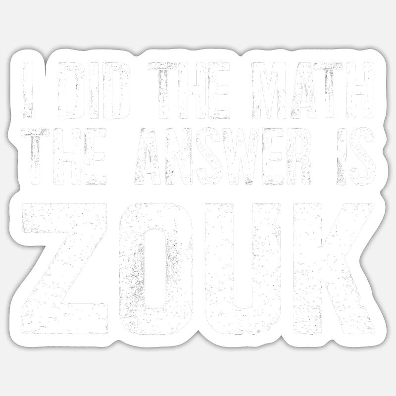 Zouk Dance Gift Sticker size S (10 x 10 cm)