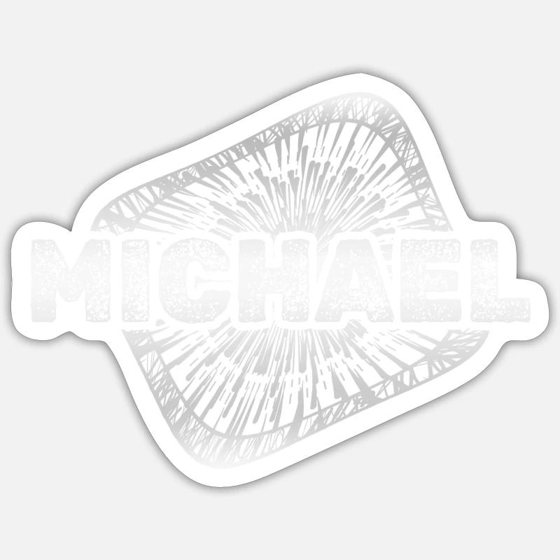 Stardust Michael - Sticker size S (10 x 10 cm) - white matte