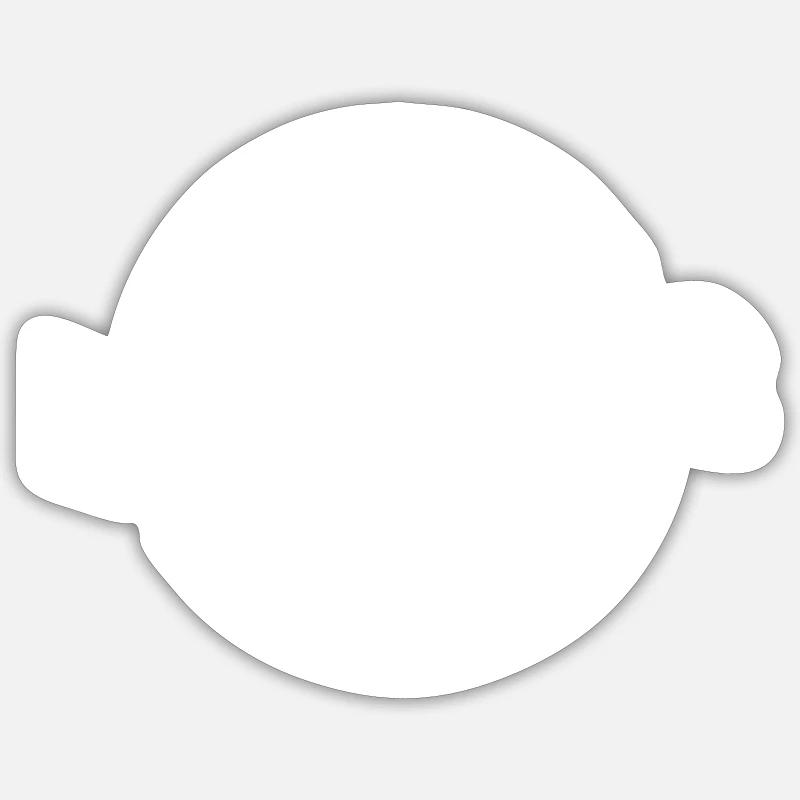 Idée cadeau Marcus - Sticker taille S (10 x 10 cm) - blanc mat