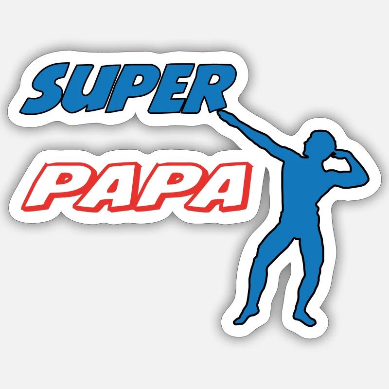PAPA - Sticker taille S (10 x 10 cm) - blanc mat