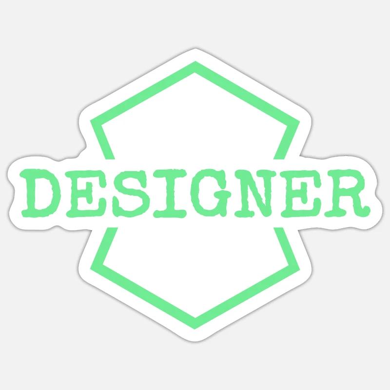 Work Designer Sticker size S (10 x 10 cm)