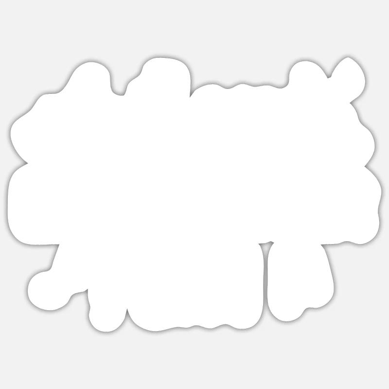 À l’époque du rock - Sticker taille S (10 x 10 cm) - blanc mat