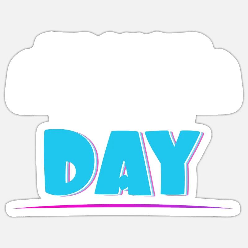 Stronger every day - Sticker Größe S (10 x 10 cm) - Mattweiß