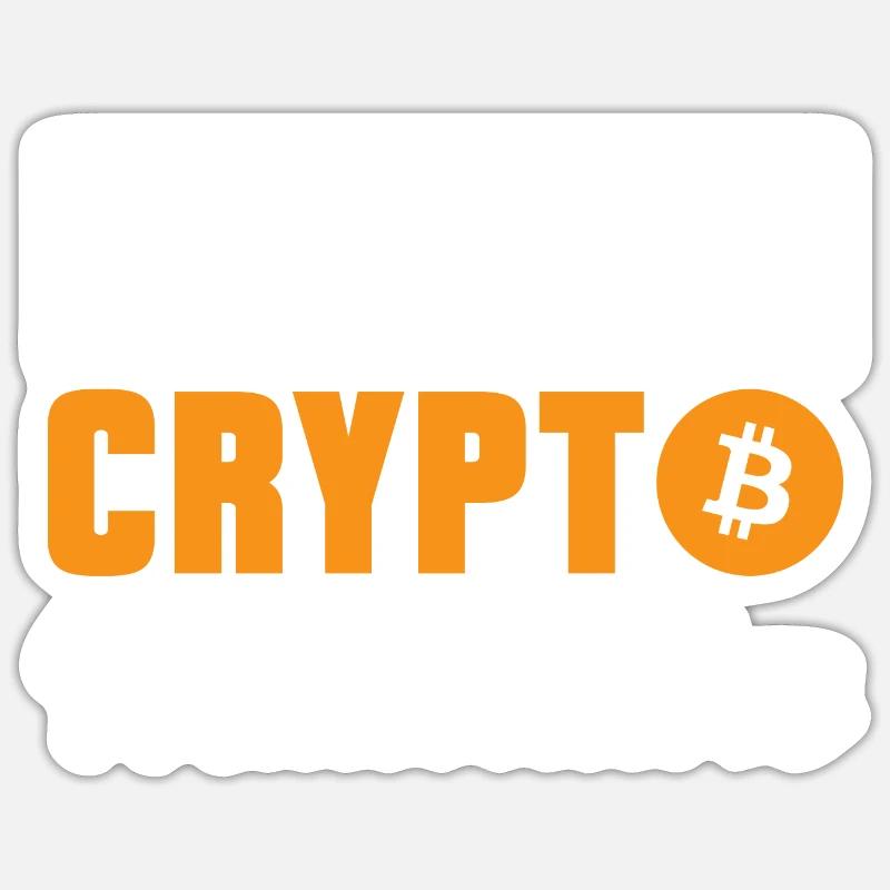 Bitcoin Kryptowährung BTC Crypto Trader Sticker Größe S (10 x 10 cm)