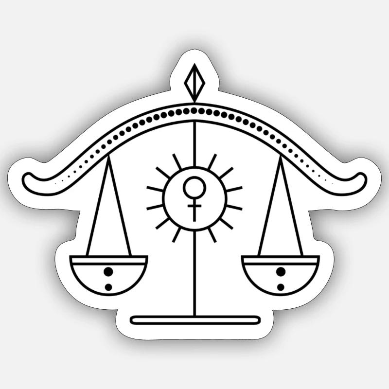 Pfund - Sticker Größe S (10 x 10 cm) - Mattweiß