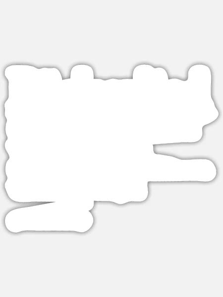 Ode an den Bäcker - Sticker Größe S (10 x 10 cm) - Mattweiß