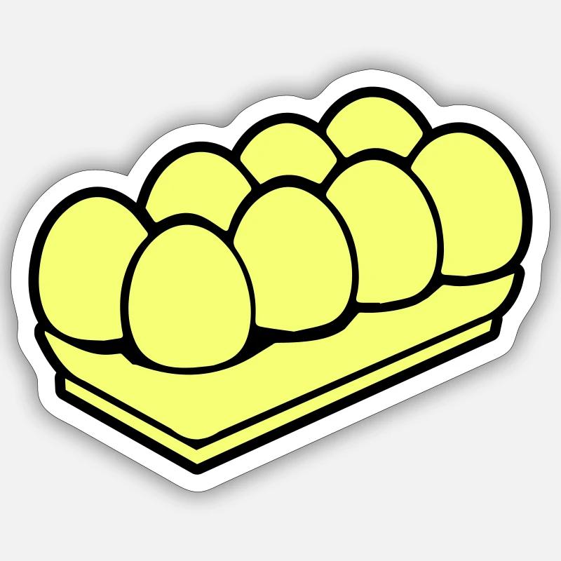 Eggs symbol Sticker size S (10 x 10 cm)