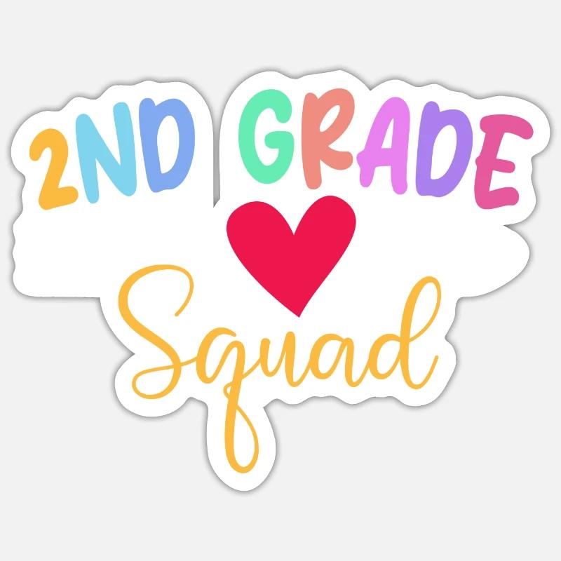 Escouade de 2e année - École des enseignants Sticker taille S (10 x 10 cm)