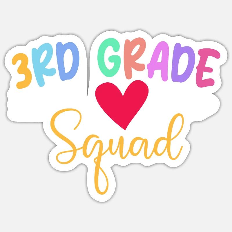 Escouade de 3e année - École des enseignants Sticker taille S (10 x 10 cm)