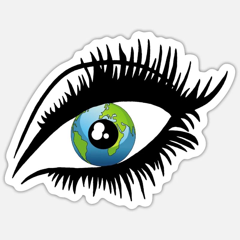 Ein weiterer Blick auf die Welt Sticker Größe S (10 x 10 cm)