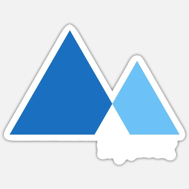 skyrunner mountainrun - Sticker Größe S (10 x 10 cm) - Mattweiß