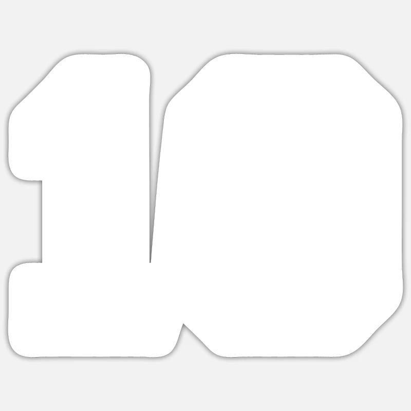 10 - Sticker taille S (10 x 10 cm) - blanc mat