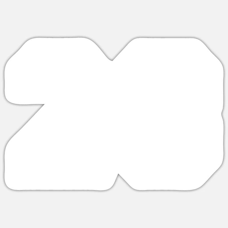 23 - Sticker size S (10 x 10 cm) - white matte