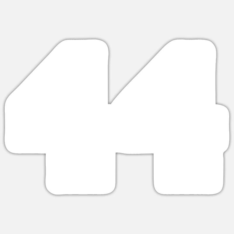44 - Sticker taille S (10 x 10 cm) - blanc mat