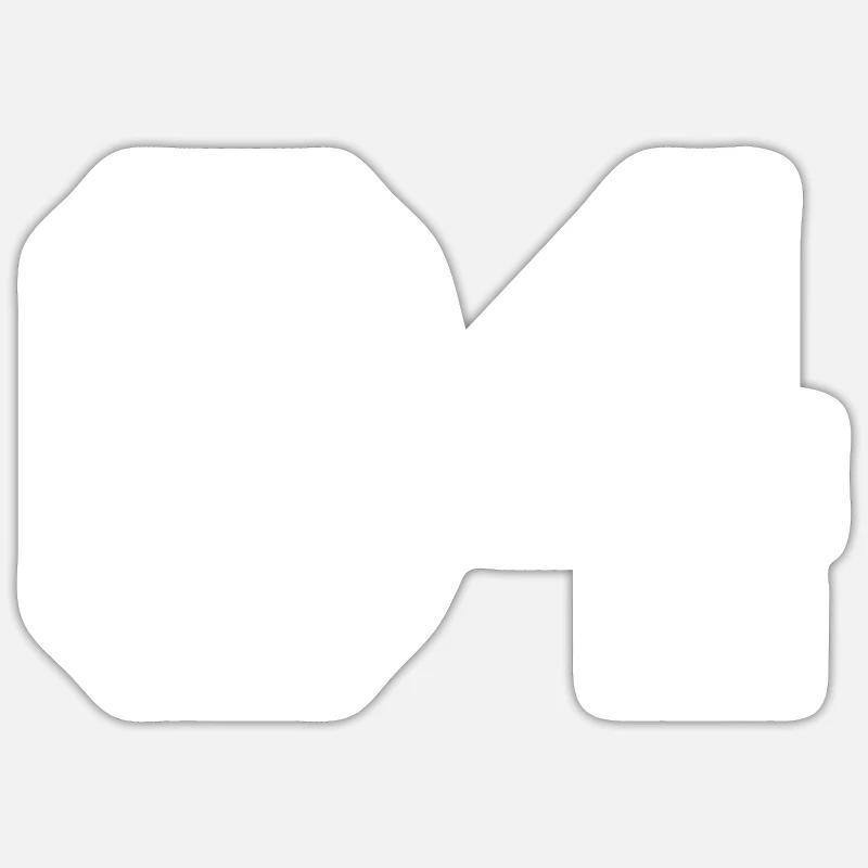04 - Sticker taille S (10 x 10 cm) - blanc mat