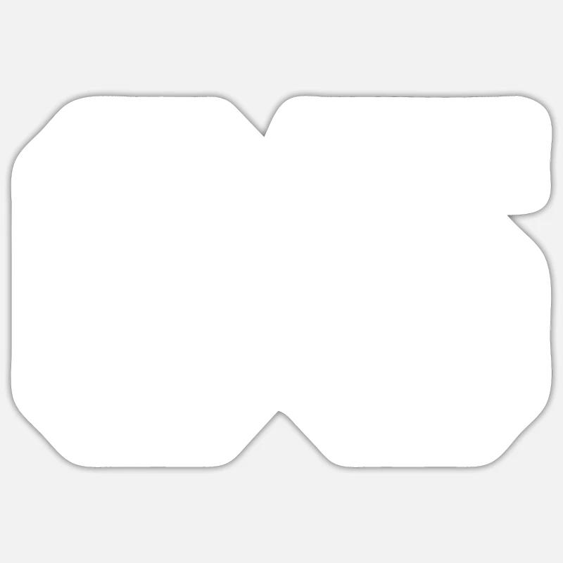 05 - Sticker taille S (10 x 10 cm) - blanc mat