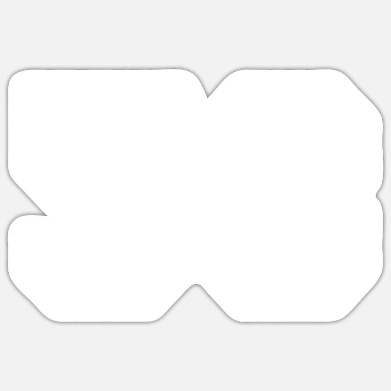 58 - Sticker taille S (10 x 10 cm) - blanc mat