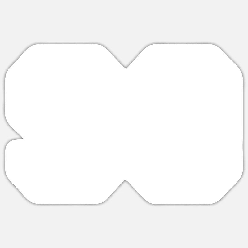 90 - Sticker Größe S (10 x 10 cm) - Mattweiß