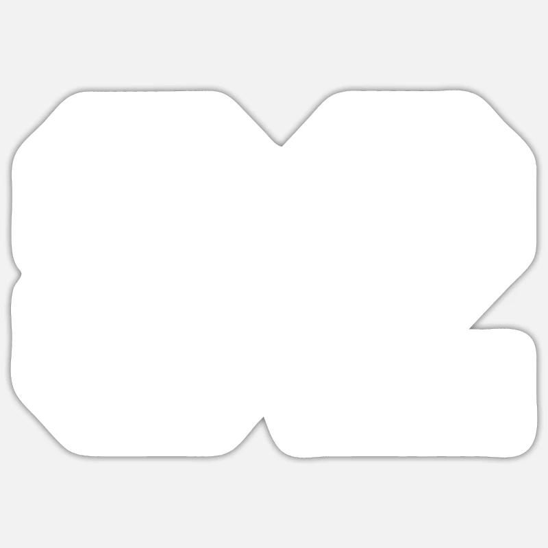 82 - Sticker taille S (10 x 10 cm) - blanc mat