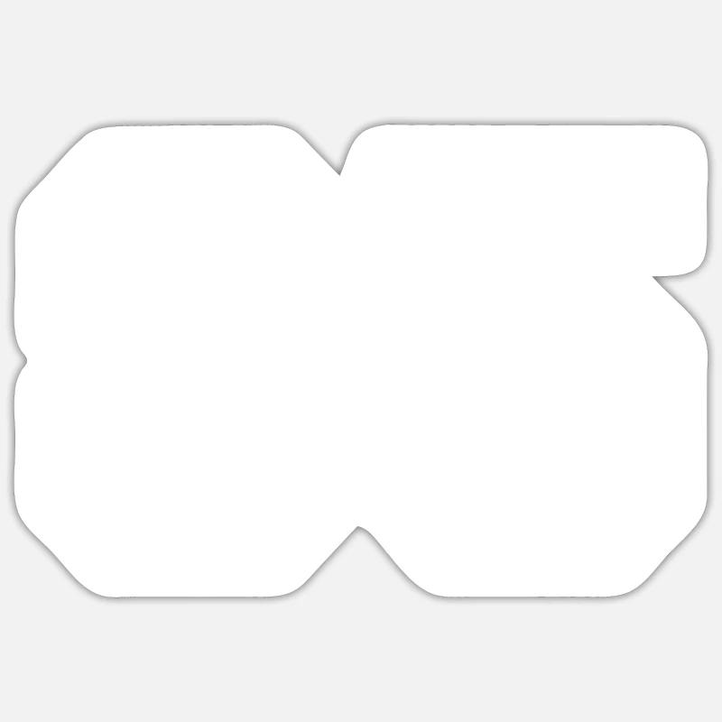 85 - Sticker taille S (10 x 10 cm) - blanc mat