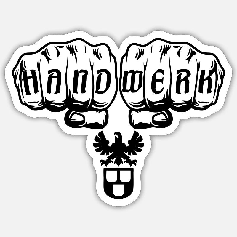 Maler Zunft Faust Sticker Größe S (10 x 10 cm)