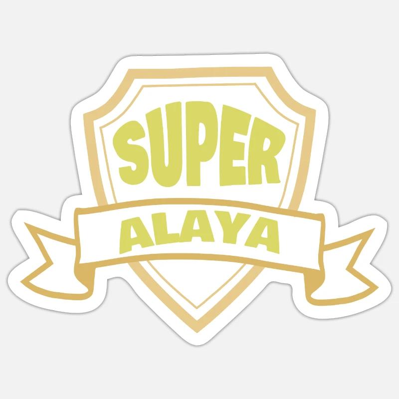 Gift for Alaya - Sticker size S (10 x 10 cm) - white matte