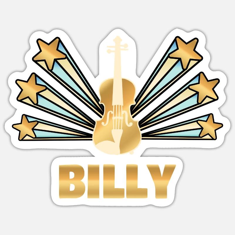 Billy - Sticker Größe S (10 x 10 cm) - Mattweiß