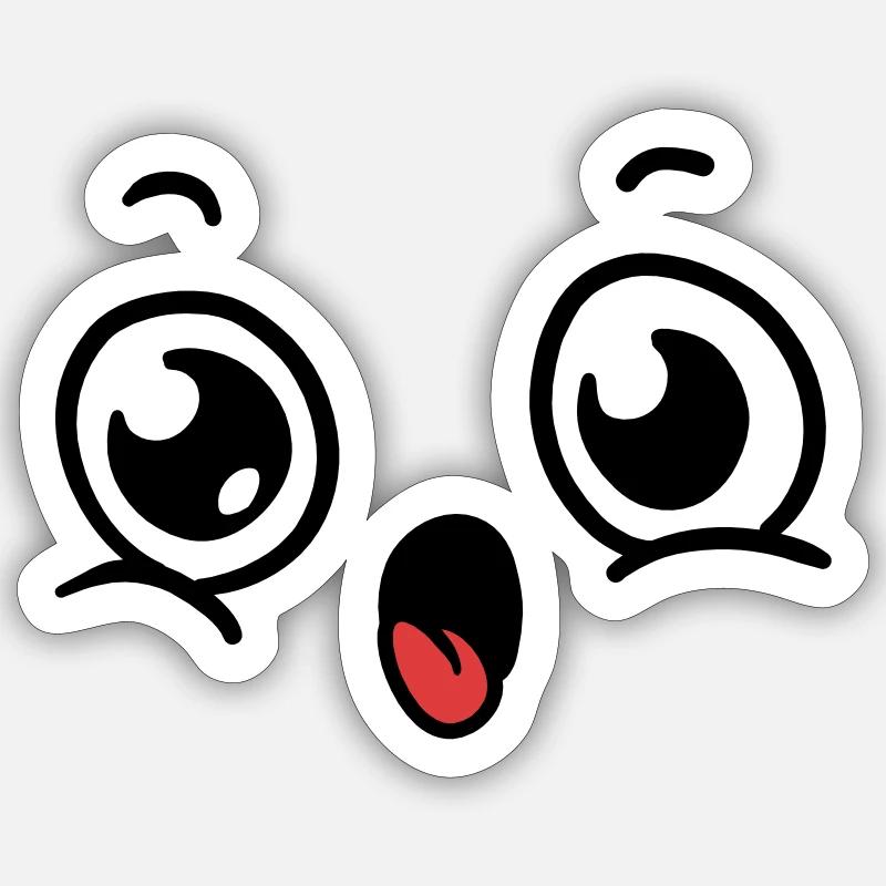 Face Costume Sticker size S (10 x 10 cm)