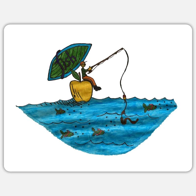 Fish Sticker size S (10 x 10 cm)