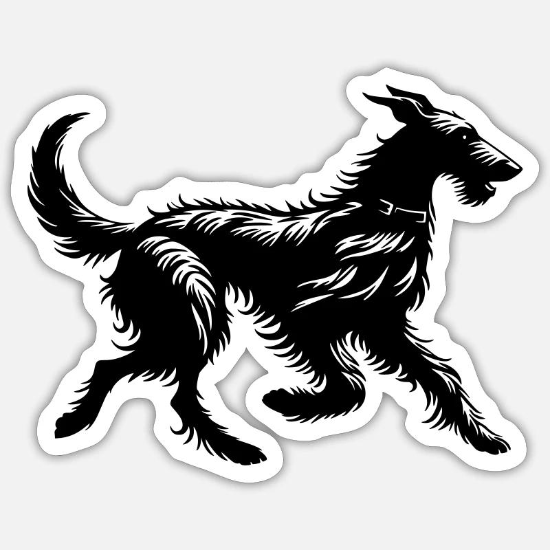 Scottish Deerhound Sticker size S (10 x 10 cm)