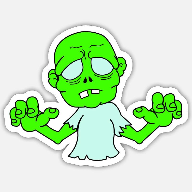 Zombi Sticker taille S (10 x 10 cm)