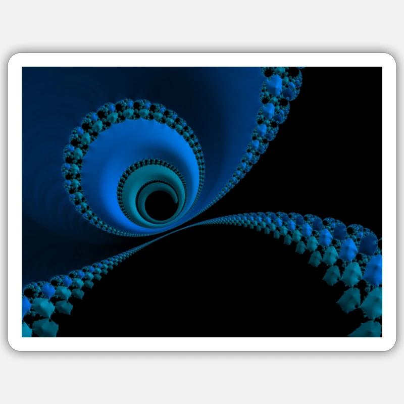 Abstraction - Sticker taille S (10 x 10 cm) - blanc mat