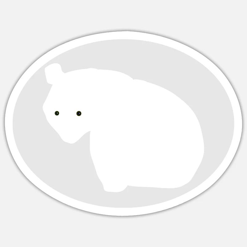 Großer Panda Sticker Größe S (10 x 10 cm)