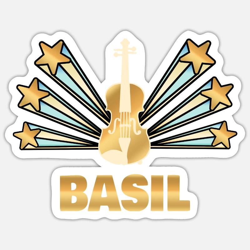 Cadeau pour le basilic - Sticker taille S (10 x 10 cm) - blanc mat