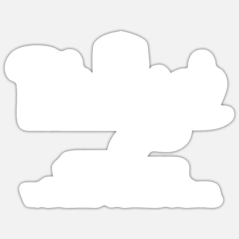 Prayer definition - Sticker taille S (10 x 10 cm) - blanc mat