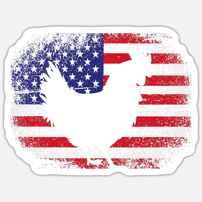 Chicken Poultry - Sticker size S (10 x 10 cm) - white matte