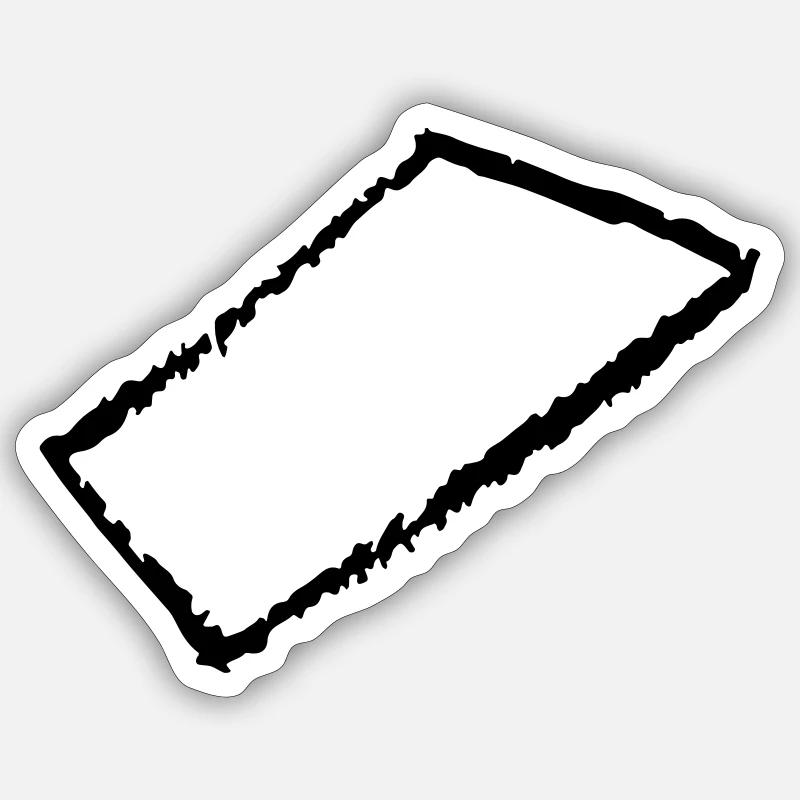 rechteck Sticker Größe S (10 x 10 cm)