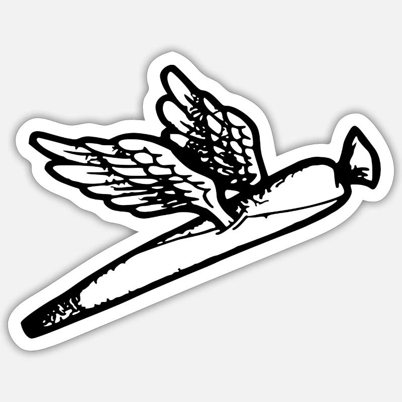 We fly so High - Sticker Größe S (10 x 10 cm) - Mattweiß