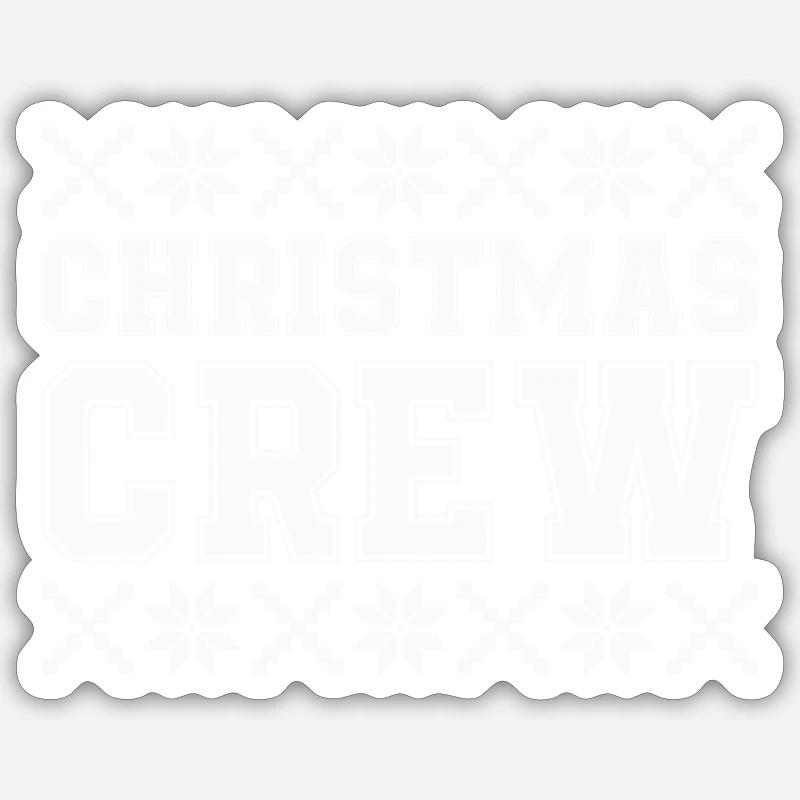 Christmas Crew - Sticker size S (10 x 10 cm) - white matte