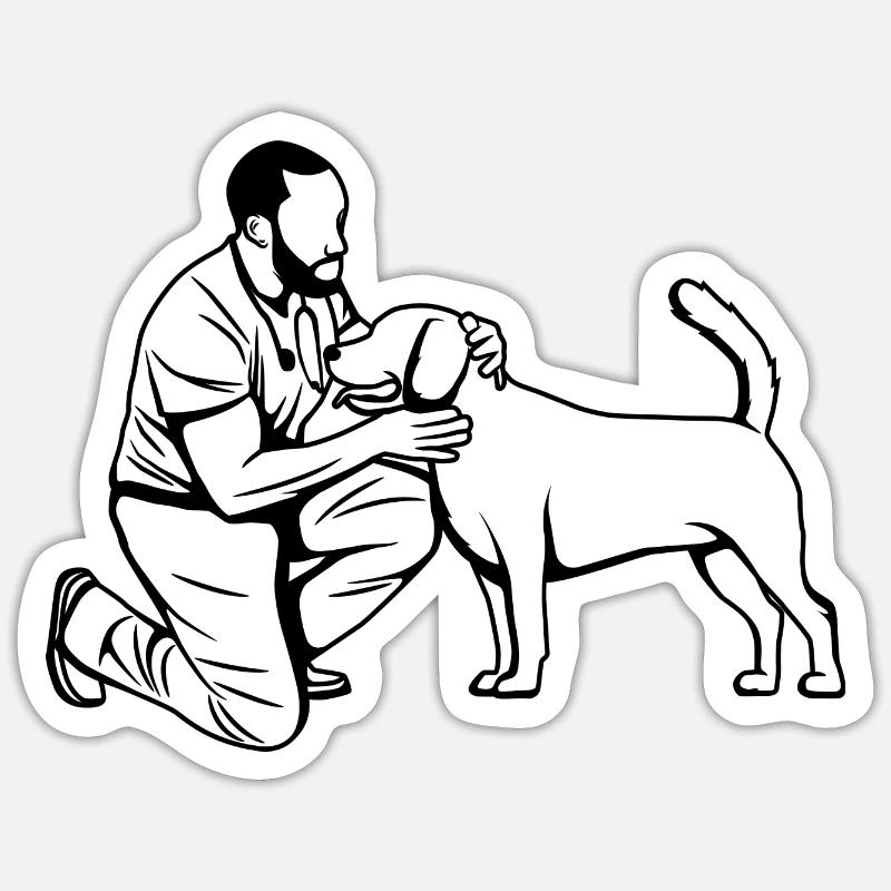 Veterinary technician Sticker size S (10 x 10 cm)