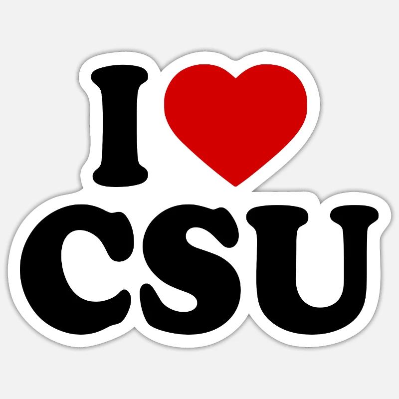 J’adore csu Sticker taille S (10 x 10 cm)