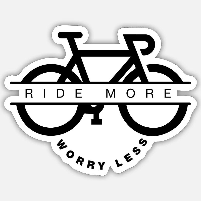 Roulez plus, sans souci Sticker taille S (10 x 10 cm)