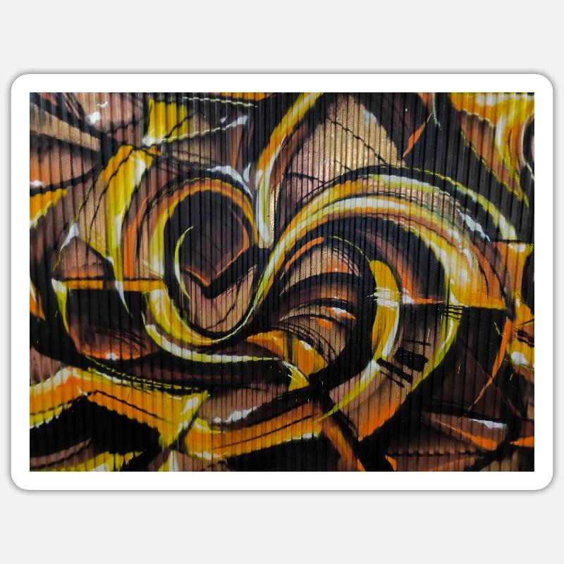 Graffiti Lisboa 1 - Sticker Größe S (10 x 10 cm) - Mattweiß