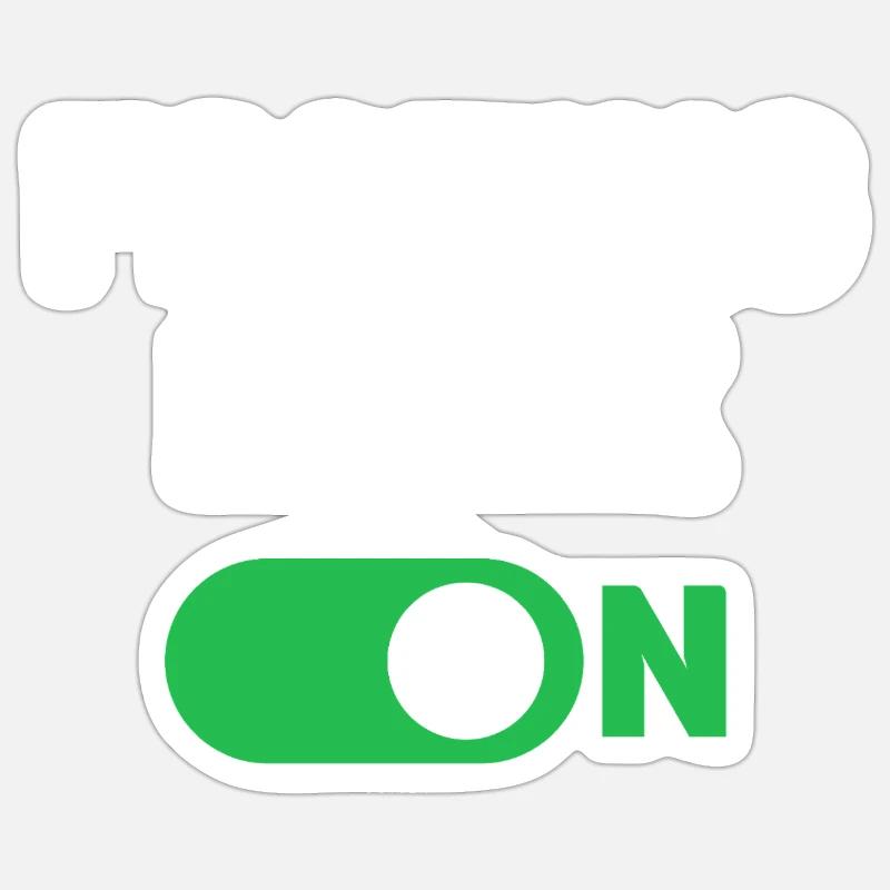 Mode de jeûne activé - Sticker taille S (10 x 10 cm) - blanc mat